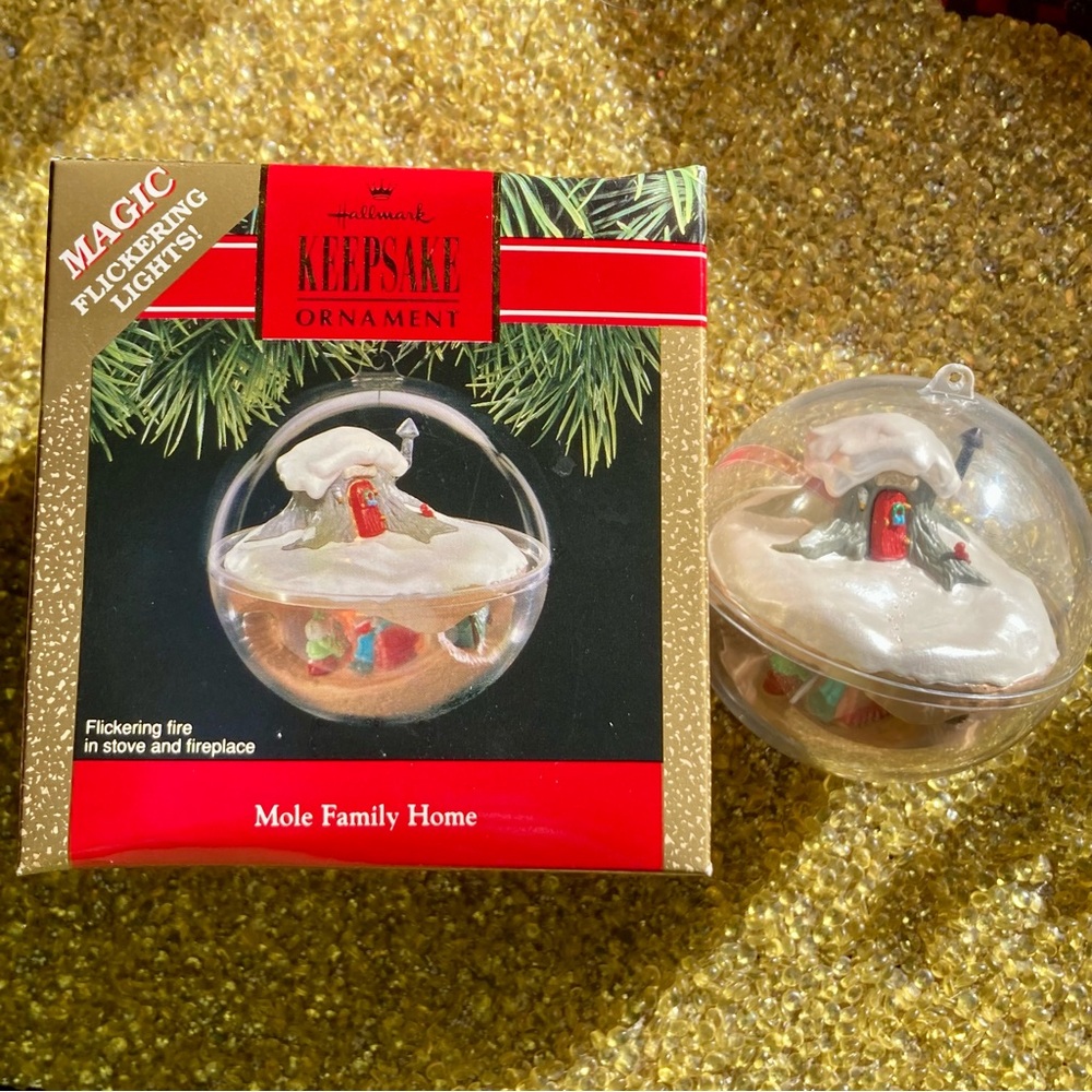 😻 3 for $13 1991 Mole Family Hallmark Ornament